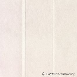 Флизелиновые обои "Corduroy" производства Loymina, арт.GT11 001, с рисунком в полоску молочного цвета, купить в шоу-руме в Москве, бесплатная доставка